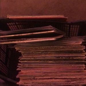 5 random vintage vinyl records